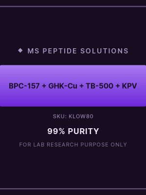 KLOW80 product label BPC 157 10mg+GHK-CU 50mg+TB500 10mg+KPV 10mg