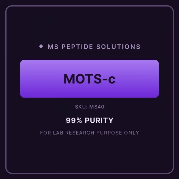 MS40 product label MOTS-c 40mg