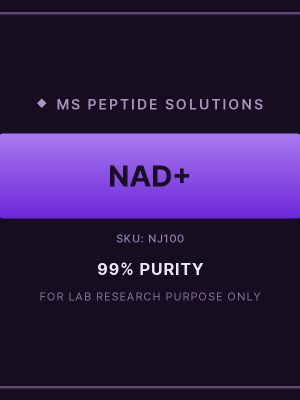 NJ100 product label NAD+ 100mg