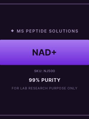 NJ500 product label NAD+ 500mg