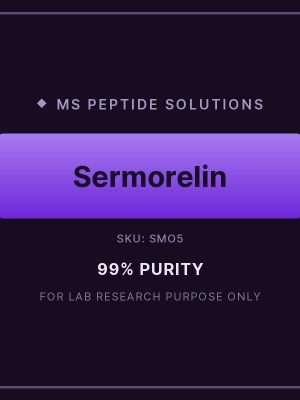SMO5 product label Sermorelin 5mg