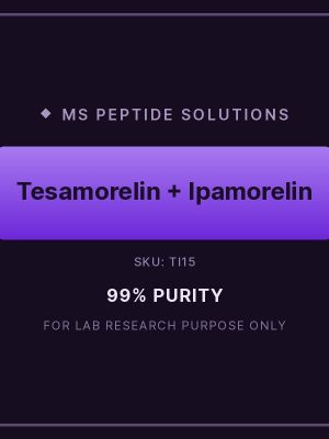 TI15 product label Tesamorelin 10mg + Ipamorelin 5mg