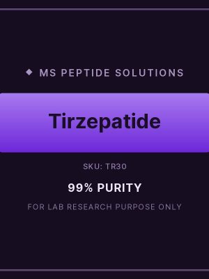 TR30 product label Tirzepatide 30mg