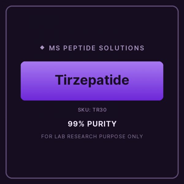 TR30 product label Tirzepatide 30mg