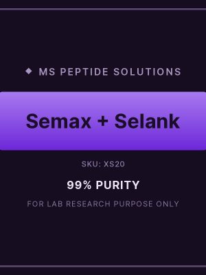 XS20 product label Semax 10mg + Selank 10mg