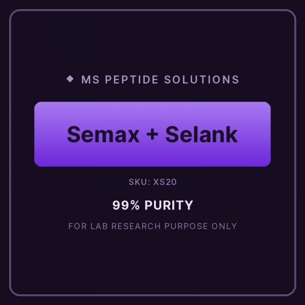 XS20 product label Semax 10mg + Selank 10mg