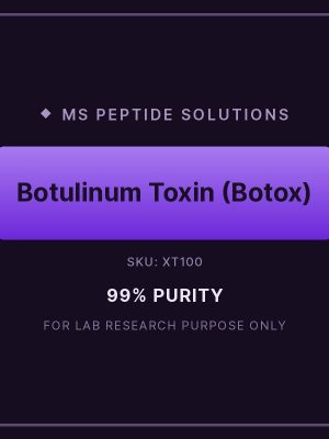 XT100 product label Botulinum Toxin (BOTOX) 100iu