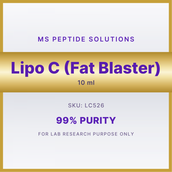 Lipo C (Fat Blaster) 10ml label MS Peptide Solutions label for Lipo C (Fat Blaster) 10ml, SKU LC526